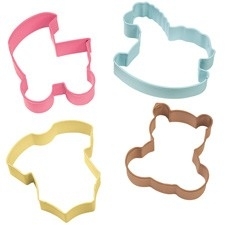 Wilton Cookie Cutter Baby Theme set/4