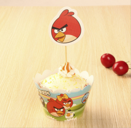 Angry Birds Cupcake wikkels