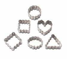 Wilton Mini Metal cutter set/6 - Geometric Crinkle