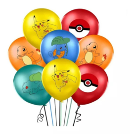 Pokemon ballon 8 stuks