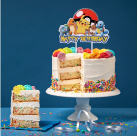 Taart Decoratie Pokémon Verjaardag Taarttopper Happy Birthday
