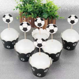 Voetbal Cupcake wikkels