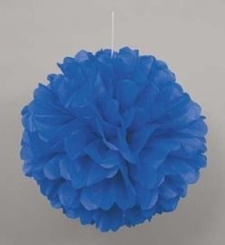 Hangdecoratie Pom Pom blauw