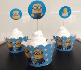 Minions Cupcake wikkels