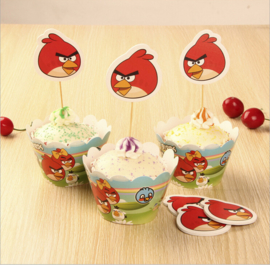 Angry Birds Cupcake wikkels