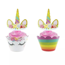 Eenhoorn  Beauty cupcake wikkels