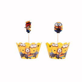 Minions Cupcake wikkels