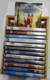 14 Originele Disney DVD + houten rekje