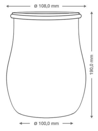 Grote fermentatiepot - L of  XL