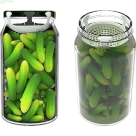Fermentatie groentepers- en zeef combinatie