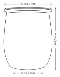 Fermentatiepot met waterslot 1 liter