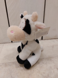 Toys-Knuffel Koe zittend-16 Cm-Polyester-Wit