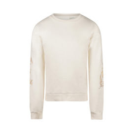No Way Monday-Meisjes sweater verlaagde schouder-Wit