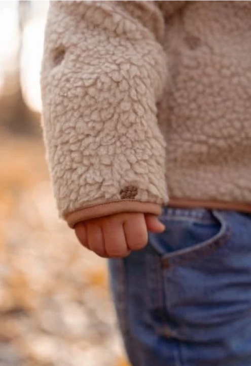 Little Dutch -Jongens Teddy vest-Taupe