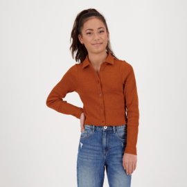 Vingino -Meisjes lange mouw T-shirt Jesmine- Toffee Bruin