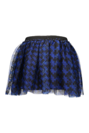 B.Nosy-Meisjes rok with pied du poule aop -Blauw