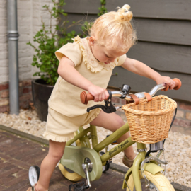 Dirkje-Meisjes 2 pc set, Top, Shorts-Zand