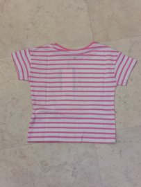 Blue Seven-Meisjes T-shirt-Azalea-striped-Roze