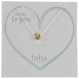 Ketting met bedel - Biba- Yellow silver