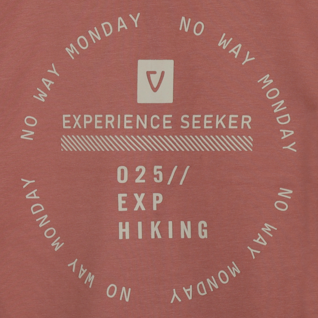 No Way Monday-Jongens Sweater met capuchon-Faded red