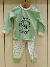 LPC-Beeren-Unisex Baby Pyjama I Love You- Green