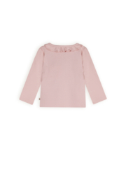 Petite Maison- Meisjes T-shirt-Kaya met ruchesdetail-Pastel roze