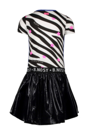 B.Nosy- Meisjes jurk zebra-Wit