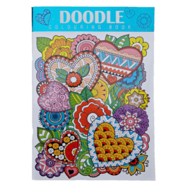 Kleurboek Doodle Colouring Book-White