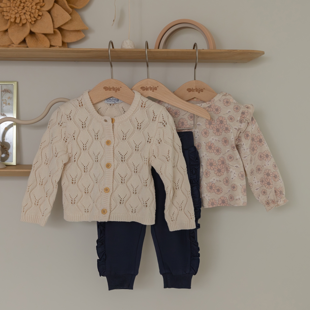 Dirkje-Meisjes vest-Off white