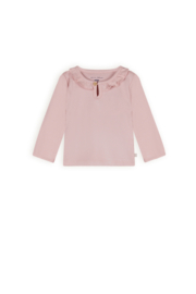 Petite Maison- Meisjes T-shirt-Kaya met ruchesdetail-Pastel roze