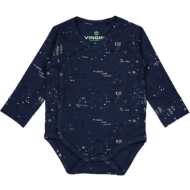 Vingino -Jongens romper Peri Baby-Donker blauw