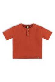 The New Chapter-Baby Woven mousseline tee-Warm brique