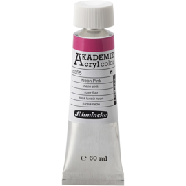 Acryl color-neon pink (855), 60ml, opaque, extr. fade resistant.-Schmincke AKADEMIE