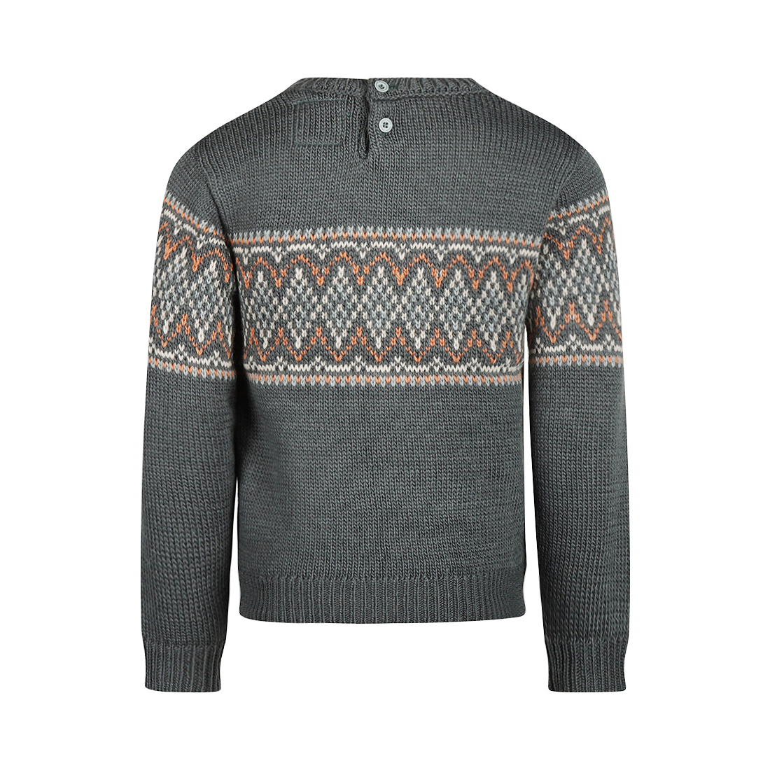 Koko Noko-Jongens Sweater met ronde hals-Steel blue
