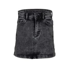 Dutch Dream Denim-Meisjes rok- kort- Inzi met studs-Grijs