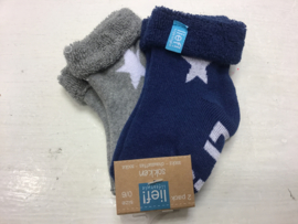 Lief! Lifestyle Socks-Blue/White-6-12 m/ 68