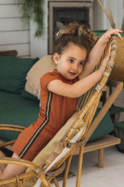 Koko Noko-Girls Dress ss -Rusty brown