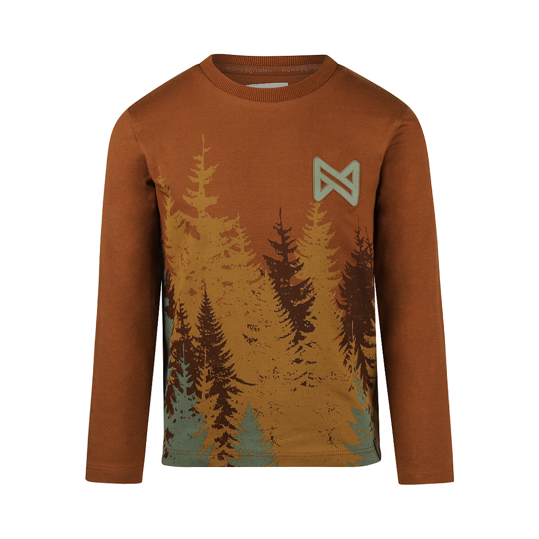 Koko Noko-Jongens t-shirt ls- Donker bruin