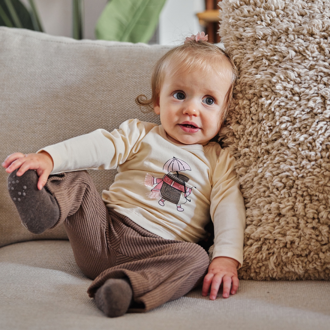 Dirkje-Meisjes T-shirt ls-Off white