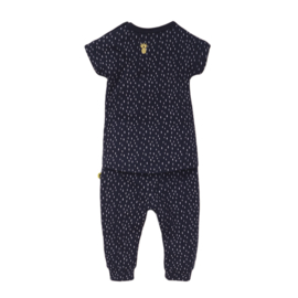 Dirkje-Meisjes babypakje 2 pce trousers-Navy