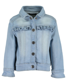 Blue Seven-Mini girls woven jeans jacket-Jeansblue orig