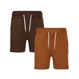 Koko Noko-Jongens korte broek-2 pack-Bruin