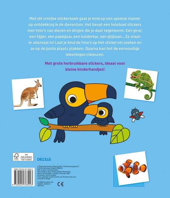 Deltas- In de dierentuin Stickerboek