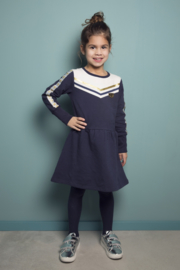 DJ Dutch Jeans-Meisjes jurk met ster-Navy