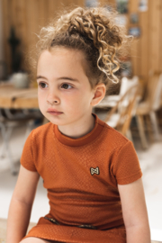 Koko Noko-Girls Dress ss -Rusty brown