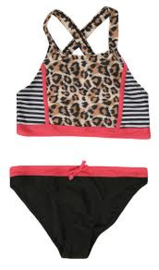 DJ Dutch jeans-Girls Bikini- Brown-beige + black