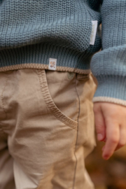Little Dutch-Jongens gebreide sweater-Stone Blue