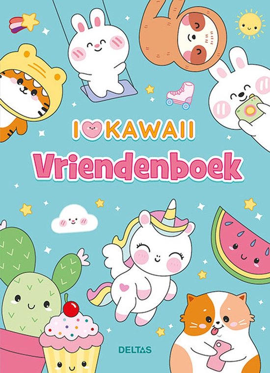 Deltas-Ik hou van Kawaii vriendenboek- Hardcover