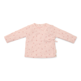 Little Dutch-T-shirt overslag lange mouw Fairy Flowers-Roze
