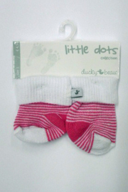 Ducky Beau-Baby Girls pre Socks-Rose stripe